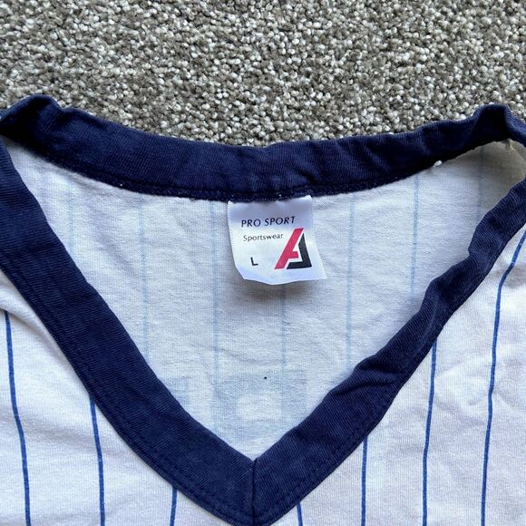VINTAGE 80S KENT HRBEK #14 MINNESOTA TWINS STRIPED BASEBALL JERSEY SINGLE STITCH - Picture 3 of 8
